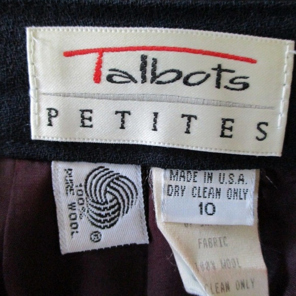 WOMENS TALBOTS PETITE SKIRT A LINE 10 CAREER BLUE - Picture 8 of 8